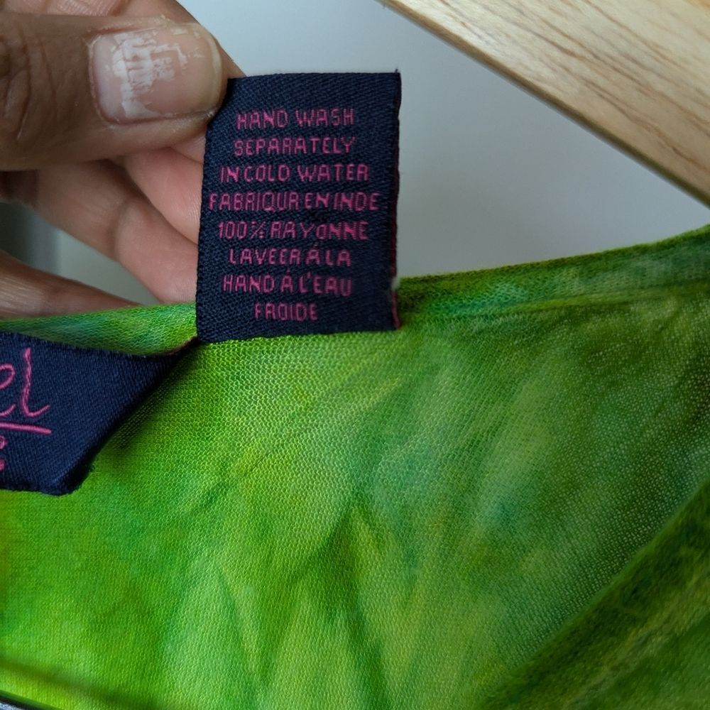 Model France summer umbrella coverup dress one size boho hippie tie die beachy - Picture 5 of 8